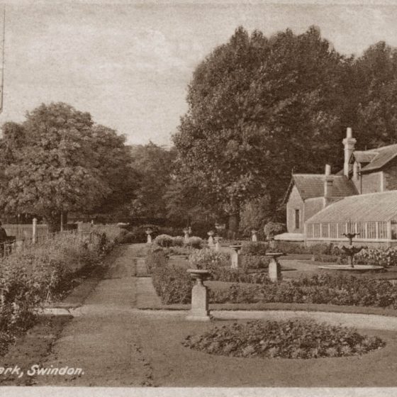 Historic Image of GWR Park gardens and greenhouse