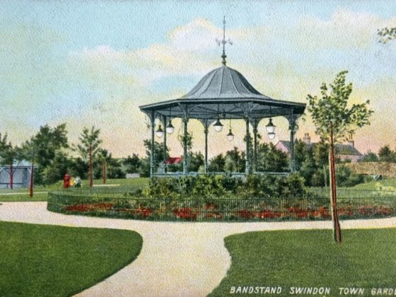 Painting of the Town Gardens Bandstand