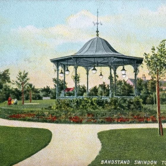 Painting of the Town Gardens Bandstand
