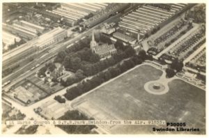 Historic image of GWR Park from the air