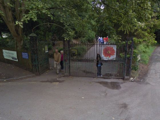 Town Gardens Quarry Road Gates prior to refurbishment