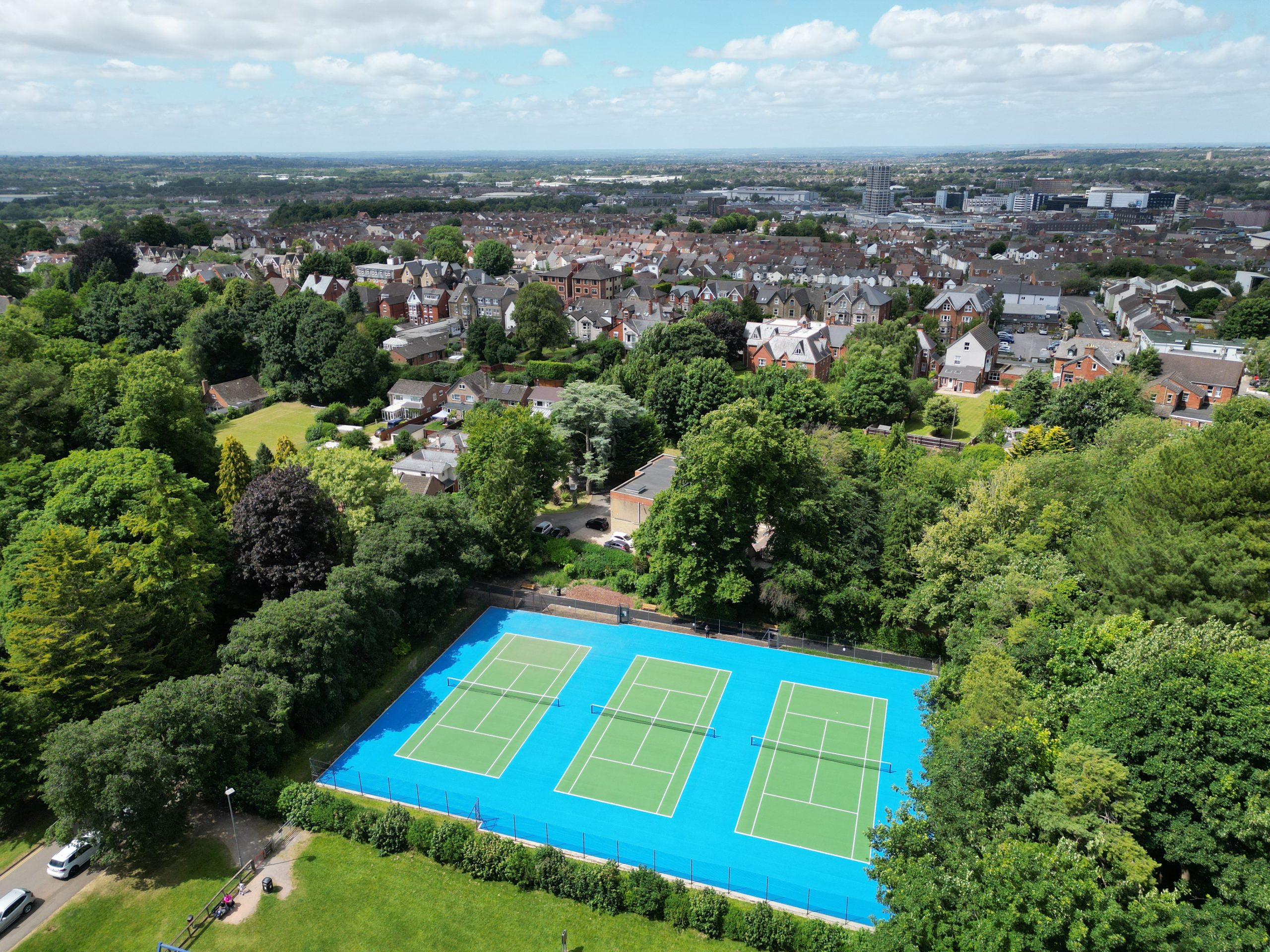 Aerial Image of the Quarry Road Tennis Courts